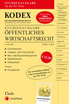 Cover KODEX Öffentliches Wirtschaftsrecht 2021