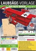 3D Laubsägevorlage Der Rote Baron (Dreidecker Fokker DR 1)