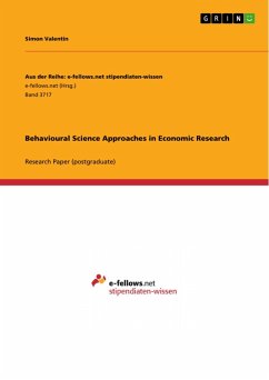 Behavioural Science Approaches in Economic Research (eBook, PDF)