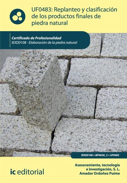Replanteo y clasificación de los productos finales en piedra natural. IEXD0108 (eBook, ePUB)