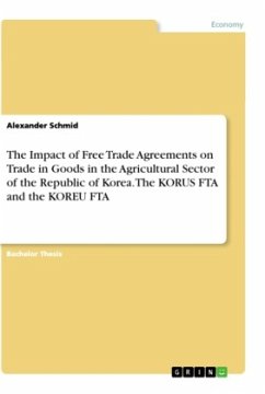 The Impact of Free Trade Agreements on Trade in Goods in the Agricultural Sector of the Republic of Korea. The KORUS FTA and the KOREU FTA