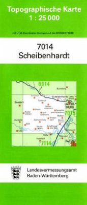 Topographische Karte Baden-Württemberg Scheibenhardt