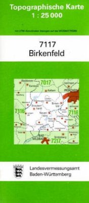 Cover Topographische Karte Baden-Württemberg Birkenfeld