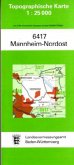 Topographische Karte Baden-Württemberg Mannheim-Nordost Topographische Karte Baden-Württemberg Mannheim-Nordost
