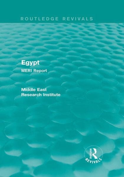 Middle East Research Institute Reports (Routledge Revivals) (eBook, PDF)