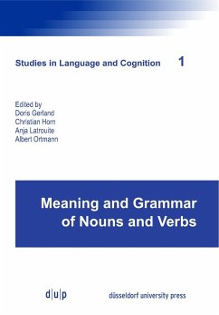Cover Meaning and Grammar of Nouns and Verbs (eBook, PDF)