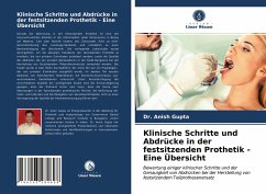 Cover Klinische Schritte und Abdrücke in der festsitzenden Prothetik - Eine Übersicht