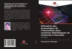 Utilisation des technologies de l'information dans certaines bibliothèques de recherche à Karnatka - Mallappa, Vijayakumar