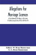 Allegations For Marriage Licences In... - Bild 1