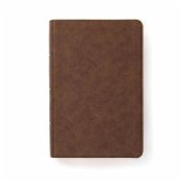 CSB Single-Column Compact Bible, Brown Leathertouch