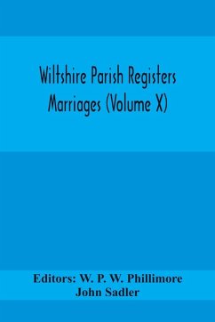 Cover Wiltshire Parish Registers Marriages (Volume X)