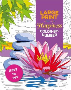 Large Print Happiness Color-By-Number - Editors of Thunder Bay Press