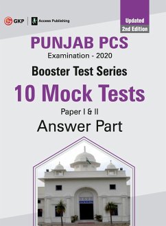 Booster Test Series - Punjab PCS Paper I & II - 10 Mock Tests (Questions, Answers & Explanations) - Gkp