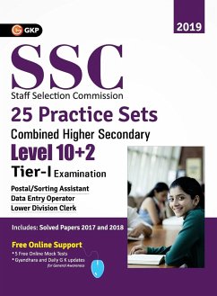 SSC 2020 - CHSL (Combined Higher Secondary 10+2 Level) Tier I - 25 Practice Sets - Gkp