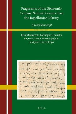 Fragments of the Sixteenth-Century Nahuatl Census from the Jagiellonian Library - Madajczak, Julia; Anna Granicka, Katarzyna; Gruda, Szymon; Jaglarz, Monika; de Rojas, José Luis