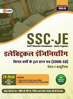 SSC JE Paper I 2020 - Electrical Engineering - 29 Solved Papers 2008-18 (2008 to 2013 from Online) - Gkp