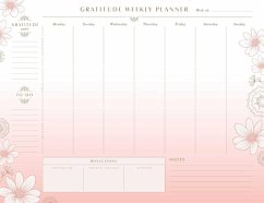 Gratitude Weekly Planner Notepad - Insights