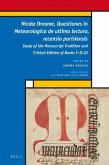 Nicole Oresme, Questiones in Meteorologica de Ultima Lectura, Recensio Parisiensis: Study of the Manuscript Tradition and Critical Edition of Books I-