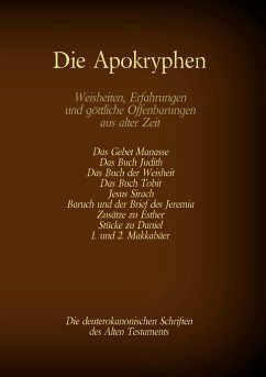 Die Apokryphen, die deuterokanonischen Schriften des Alten Testaments der Bibel - Menge, Hermann