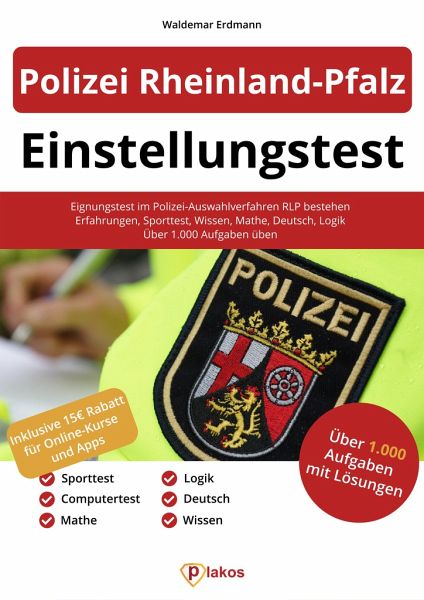 Einstellungstest Polizei Rheinland-Pfalz von Waldemar Erdmann portofrei bei  bücher.de bestellen
