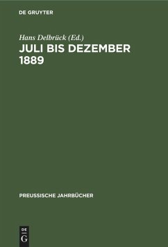 Juli bis Dezember 1889