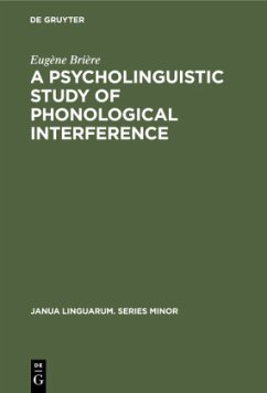 A Psycholinguistic Study of Phonological Interference - Brière, Eugène