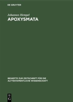 Apoxysmata - Hempel, Johannes