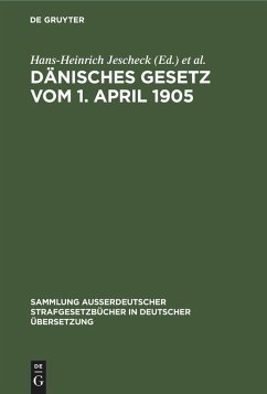 Dänisches Gesetz vom 1. April 1905