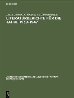 Literaturberichte für die Jahre 1939¿1947