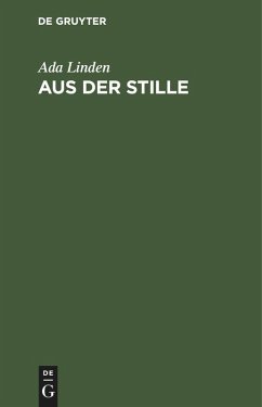 Cover Aus der Stille
