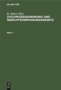 Zivilprozeßordnung und Gerichtsverfassungsgesetz