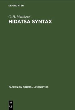 Hidatsa Syntax - Matthews, G. H.