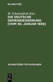 Die deutsche Gemeindeordnung [vom 30. Januar 1935]