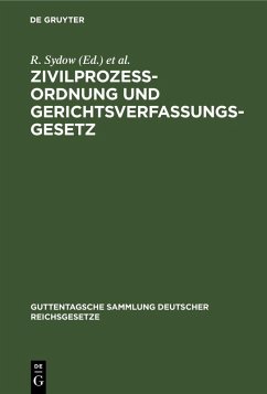 Cover Zivilprozessordnung und Gerichtsverfassungsgesetz