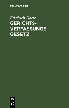 Cover Gerichtsverfassungsgesetz