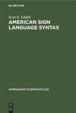 American Sign Language Syntax