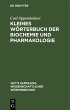 Kleines Wörterbuch der Biochemie und... - Bild 1