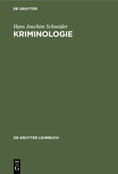 Kriminologie - Schneider, Hans Joachim