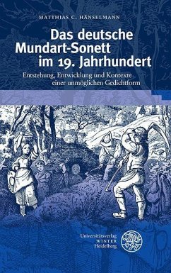 Das deutsche Mundart-Sonett im 19. Jahrhundert (eBook, PDF) - Hänselmann, Matthias C.