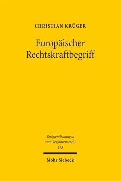 Europäischer Rechtskraftbegriff (eBook, PDF) - Krüger, Christian