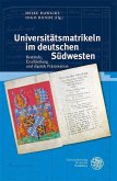 Universitätsmatrikeln im deutschen Südwesten (eBook, PDF)