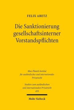 Die Sanktionierung gesellschaftsinterner Vorstandspflichten (eBook, PDF) Cover Die Sanktionierung gesellschaftsinterner Vorstandspflichten (eBook, PDF)