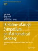 IX Hotine-Marussi Symposium on Mathematical Geodesy (eBook, PDF)