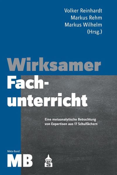 Wirksamer Fachunterricht Meta-Band Wirksamer Fachunterricht Meta-Band
