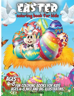 Easter Coloring Book For Kids Ages 4-8 - Sharp, Elena