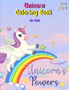Cover Unicorn Coloring Book for kids