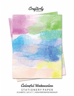 Cover Colorful Watercolor Stationery Paper