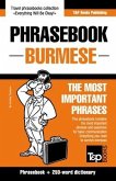 Phrasebook - Burmese - The most important phrases: Phrasebook and 250-word dictionary