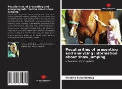 Peculiarities of presenting and analyzing information about show jumping - Sukonnikova, Victoria Peculiarities of presenting and analyzing information about show jumping - Sukonnikova, Victoria
