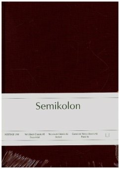 Cover Semikolon Notizbuch Classic A5 dotted burgundy